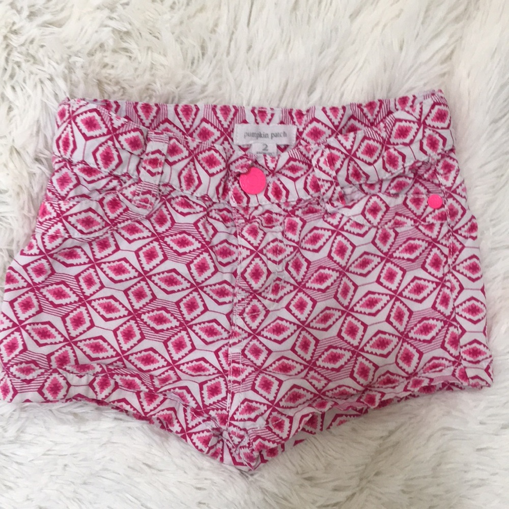 Pumpkin Patch Pink Patterned Toddler Short